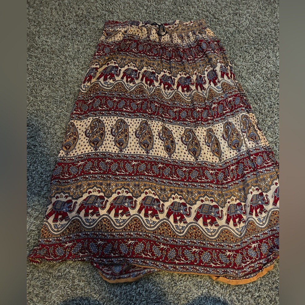 Boho maxi skirt